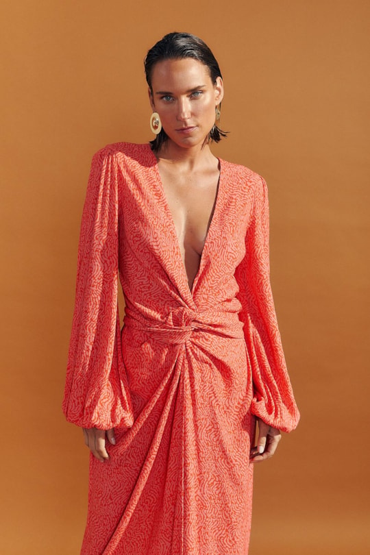 Imagem do produto Vestido Vic Estampa Fingers Rosa